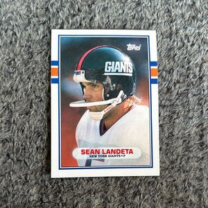 Topps Sean Landeta New York Giants Card